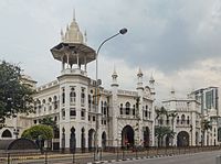 Indo-Saracenic Revival architecture: Kuala Lumpur Railway Station, Malaysia, by Arthur Benison Hubback, 1910