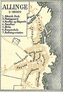 Karte um 1900