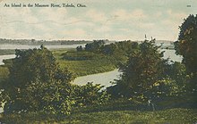 An Island in the Maumee River, Toledo, Ohio, 1909