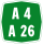 Autostrada A4-A26 marker
