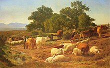 La Sortie du pâturage (The Return from the Pasture), 1861. Oil on canvas.