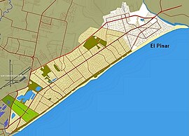 Lage von El Pinar in der Ciudad de la Costa