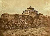 Photograph of the Convento de San José de las Carmelitas Descalzos when it served as a prison (circa 1860)