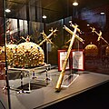Recreated crown and scepter of Emperor of Serbia Stefan Dušan displayed in Historical Museum of Serbia