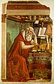 Hieronymus beim Studium (in der Kirche Ognissanti, Florenz, 1480)