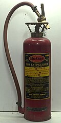 Du Gas cartridge-operated dry chemical extinguisher, 1945