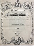 Familienbuch I. Band von 1851, Titelblatt: Allegorie zur Geschichte und zum Lesen