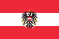 Flag of Austria like Version of Dr. Peter Diem as above, but with wrong placement of the coat of arms within the red-white-red flag of Austria (compare with Anlage 2 above).