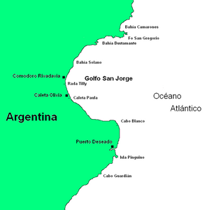 Karte von Golf San Jorge