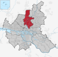Lage des Bezirks Hamburg-Nord in Hamburg
