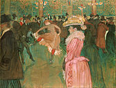 At the Moulin Rouge 1890, oil on canvas, Philadelphia Museum of Art