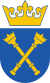 Coat of arms of the Jagiellonian University, two scepters in saltire