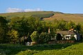Village green in Melmerby, Cumbria in England