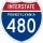 Interstate 480 marker