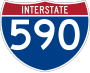 Interstate 590 marker