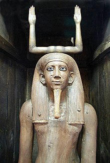 Ka statue of the pharaoh Awibre Hor, on display at the Egyptian Museum, Cairo