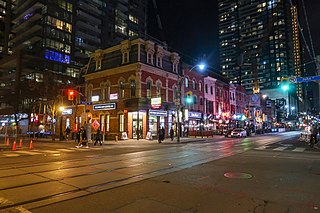 Entertainment District from John Street and King Street West