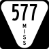 Mississippi Highway 577 marker