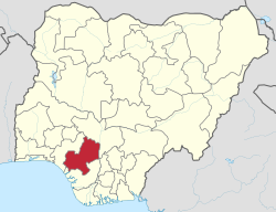 Location of Edo State in Nigeria