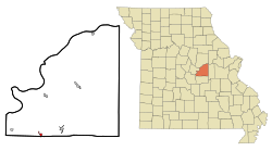 Location in Osage County and the state of Missouri