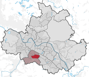 Lage des statistischen Stadtteils Räcknitz/Zschertnitz in Dresden