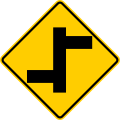P-2-2 Offset side road intersection