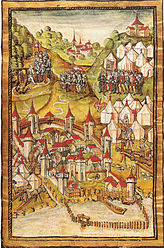 Belagerung von Murten in der Luzerner Chronik