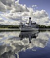August: Dampfboot Siljan auf dem gleichnamigen See in Dalarna