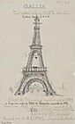 Sauvestres Entwurfsskizze zum „Dreihundert-Meter-Turm“