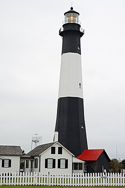 Tybee Island Lighthouse and keeper's house, Tybee Island, Georgia, U.S.