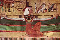 Die Göttin Isis mit Flügeln, ägyptischer Maler um 1360 v. Chr.