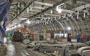 Tunnel progress in September 2012