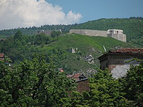 White Fortress from downtown Sarajevo