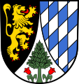 Bammental, coat of arms with the lion and the diamonds of Electoral Palatinate
