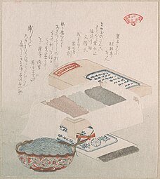 Cakes and Food Made of Seaweed, by Kubo Shunman, 19th century