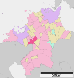 Location of Chikushino