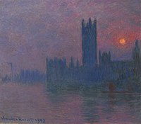 Le Parlement, soleil couchant (Houses of Parliament, Sunset), 1900-1903, Hasso Plattner Collection[9]