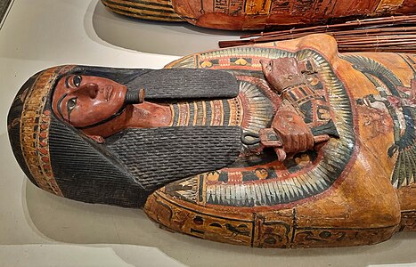Sennedjem funerary mask 19th dynasty, Thebes, Egypt