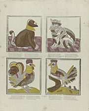 Animals with poems in Dutch and French