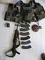 An example of a Palestinian-manufactured Ephod Combat Vest found at an Hamas weapons cache in northern Gaza, during Operation Cast Lead in 2008-09.