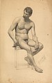 Klimt: Sitzender männlicher Akt (1879)