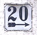 Altes Standard-Nummernschild in Berlin