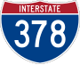 Interstate 378 marker