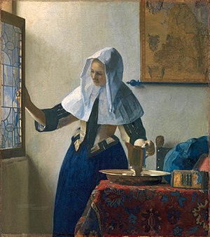 Junge Frau mit Wasserkanne am Fenster (Jan Vermeer)