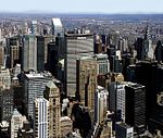 Das MetLife Building im Stadtkontext, gesehen vom Empire State Building, dahinter das Citigroup Center