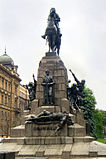 The Grunwald Monument commemorating the 500th anniversary of the Battle of Grunwald in Kraków, Poland