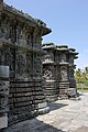 Profile of square mantapa and stellate shrine in the Kedareshwara temple at Halebidu