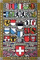 Depiction of the coats of arms (including half-cantons) as they stood in 1912.[24]
