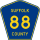 County Route 88 marker