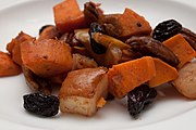 Tzimmes with sweet potato and pear